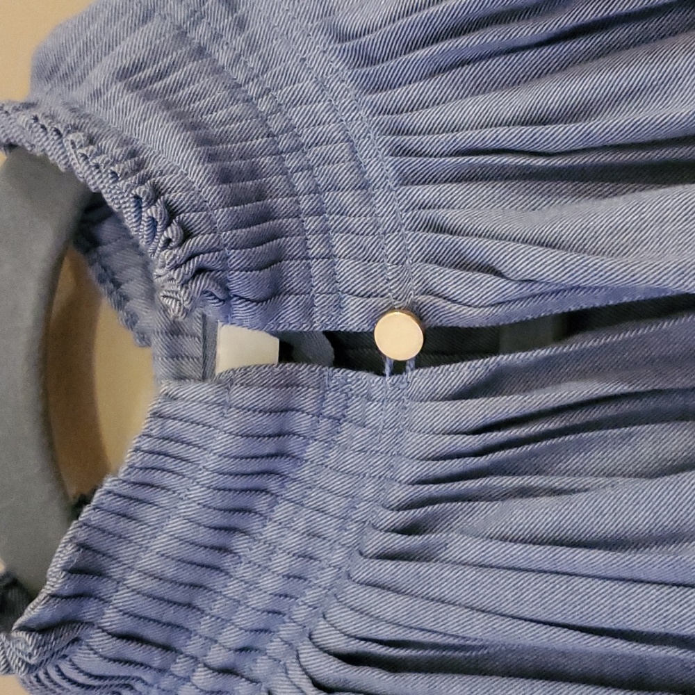 Tibi Chambray Twill Edwardian Top Size 0 - image 8